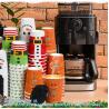 Buy cheap Christmas Disposable Coffee Cups 12 Oz Insulated Ripple Wall Cup With Lid, Xmas Disposable Coffee Espresso Cups from wholesalers