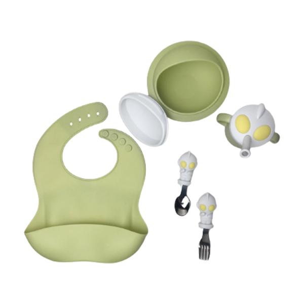 Buy cheap Cartoon Character Shape Baby Silicone Bib Bowl Spoon Set Bpa Free from wholesalers