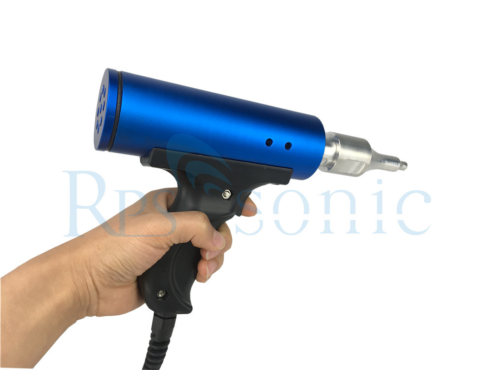 28khz High Amplitude Ultrasonic Spot Welding Gun with titanium horn