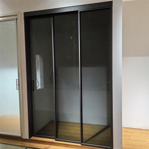 Wholesale Simple Three-track Three-linkage Kitchen Sliding Door Balcony Partition Door Double-layer Tempered Glass Door from china suppliers