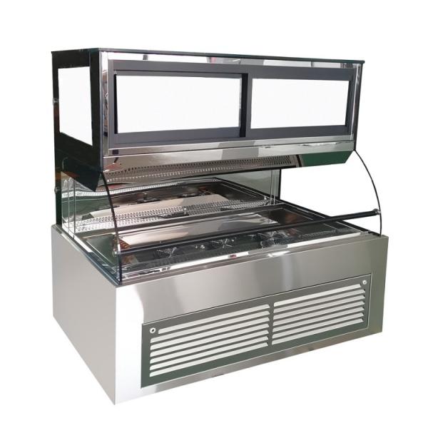 Buy cheap Stainless Steel Bakery Glass Showcase , Display Refrigerated Cabinet For Supermarkets from wholesalers