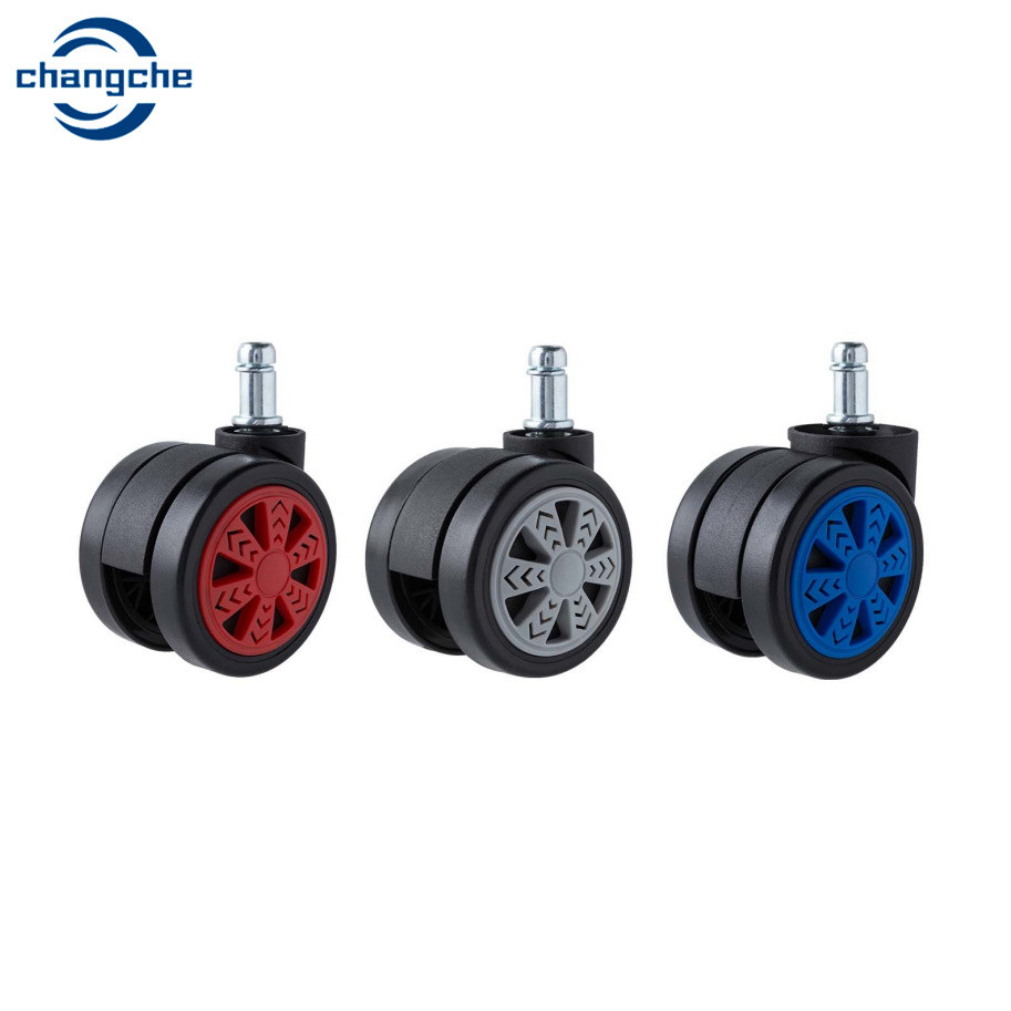 ODM 2.5 Inch Nylon Gaming Office Chair Castor Wheels For Carpet Floors