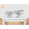 Buy cheap Footed Glossy White Fiberglass Flower Pots Floral Arrangement Display from wholesalers