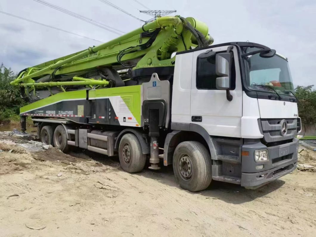 2019 Zoomlion Used Concrete Pump Truck 63m Concrete Boom Pump Heavy Equipment Mercedes Benz Chassis