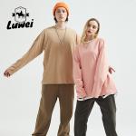 Manufacturer Washed Gym 230g Thickened Long-sleeved Round Neck 100% Cotton