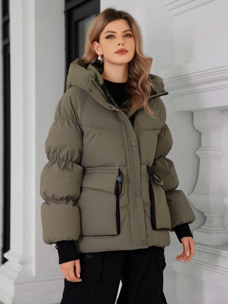 Buy cheap Women's Casual Style Coat With Bright Colors Down Filling And Nice Length Machine Washable from wholesalers