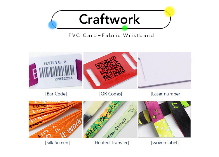 Social Distancing NFC RFID festival Wristband For Access Control Management