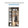 Buy cheap Aluminum Frame Glass Concealed Hinges For Cabinets Round Head Large Curved from wholesalers