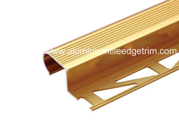 Buy cheap Curved Aluminium Bullnose Stair Nosing Machanical Polished Anti - Skidding from wholesalers