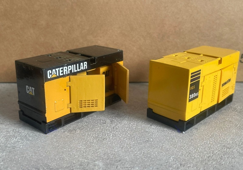 Komatsu EGS380BS 1:50 Alloy Generator & Engine Model | Die-Cast Construction Machinery, Collectible