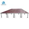 Buy cheap Safe Folding Stage Equipment with 4 Leg Red / Black Color 5 Years Warranty from wholesalers