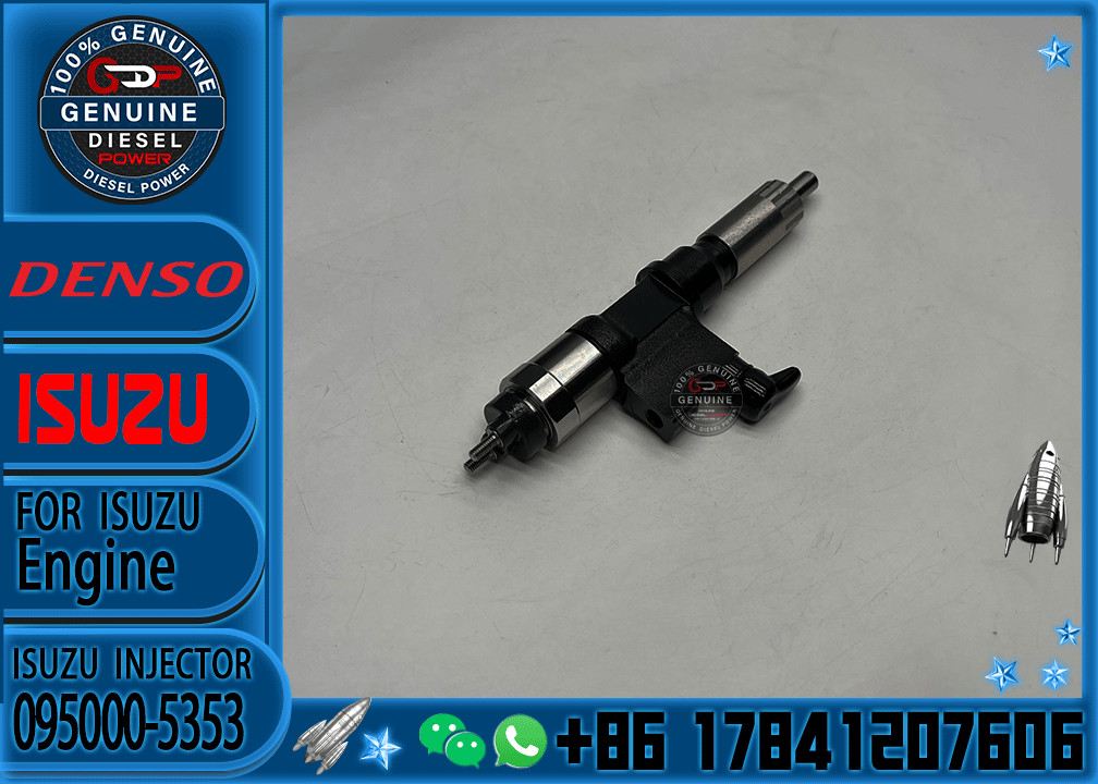 6pcs Denso Fuel Injector 095000-5353 8-97601156-1 Compatible with Isuzu Diesel Engine 7.8L 6HK1 4HK1