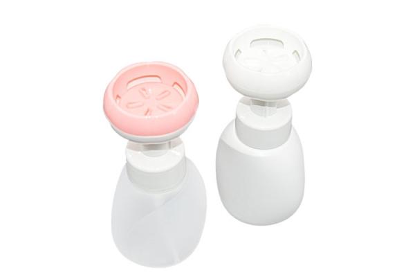 Buy cheap 300ml PP+HDPE Flower Shape Foam Pump Bottle Skin Care Packaging Hand Sanitizer Foaming Bottle UKF21 from wholesalers