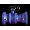 Buy cheap Ductile Cast Iron Flanged Butterfly Valve Blue Anticorrosive 1.0 /1.6 Mpa from wholesalers