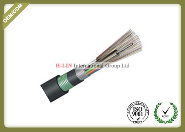 Outdoor Buried Loose Tube Armored Fiber Optic Cable With PE Inner And Outer