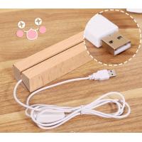 Buy cheap OEM DIY Lighting Clear Acrylic Light Up Stand Desk Blank Warm Led With USB product