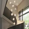 Buy cheap New modern pendant light loft for living room ball crystal villa scandinavian chandelier(WH-NC-63) from wholesalers