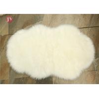 Buy cheap Cloud Faux Fur Floor Rug , Soft Faux Fur Rug Classic Cream White Non Slip product