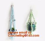Wholesale Promotional Garden 4 sets Plant Hanger Macrame Jute 4 Legs 48 Inch