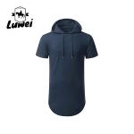 Over Size Knitted Hip Hop Mens Gym Short Sleeve Streetwear Clothing Blank Long