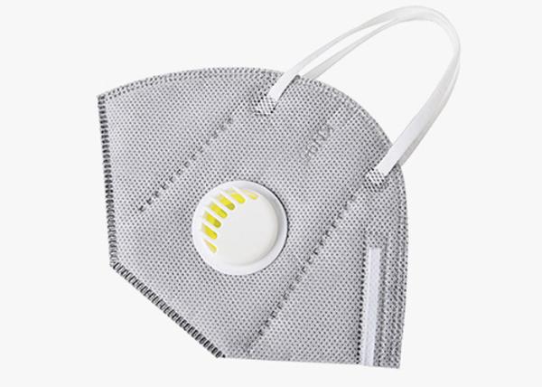 Buy cheap Anti - Fog Disposable Non - Woven Mask , KN95 Particulate Filter Mask Gray Color from wholesalers