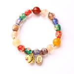 Bracelet For Women, Beaded Bracelet Opal Glaze Bracelets Fashionable Stretchable