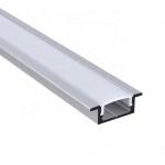 Surface Mounted Recessed LED Profiles 17mm width 7.8mm height For Cabinet Light