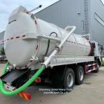 Sinotruk HOWO 6X4 20cbm Sewage Suction Vacuum Tank Truck