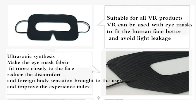 factory price Non woven VR eye mask disposable hygiene eye cushion eye cover for oculus quest HTC VIVO VR machine