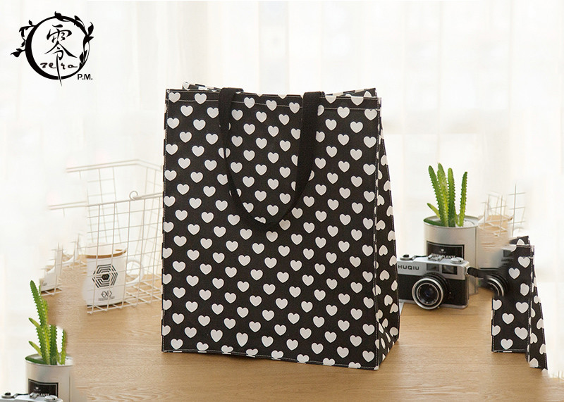 Extra Reinforced Handles Large Reusable Grocery Bag Totes Custom Size Logo For Shopping