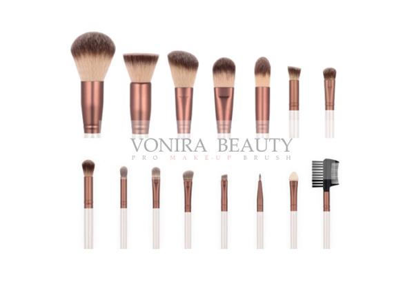 Buy cheap Professional Eye Powder Private Label Makeup Brushes With Synthetic Hair 15 Pcs from wholesalers