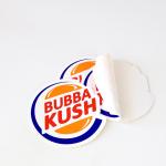 Oil Proof UV Resist Die Cut Sticker Labels Crack Peel Self Adhesive PVC Sticker