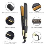 FCC Certificate 30s Heat Up 0.6 Inch Negative Ion Flat Iron Hair Straightener