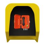 Wall Mounted Colorfully Acoustic Phone Booth , Noise Reduction Telephone