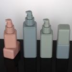Wholesale 50ml 100ml 150ml Frosted Square Rectangle Lotion Hair Cuticle Oil