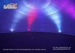 Steel Frame PVC Lighted Geodesic Dome / Geo Shelter Dome Tent