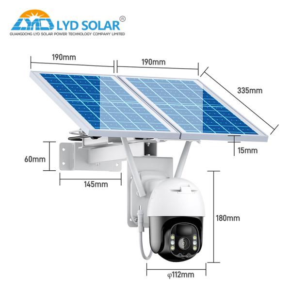 Buy cheap 128GB TF Card 4G Solar Security Camera 4mm Lens Cctv Camera Solar Panel from wholesalers