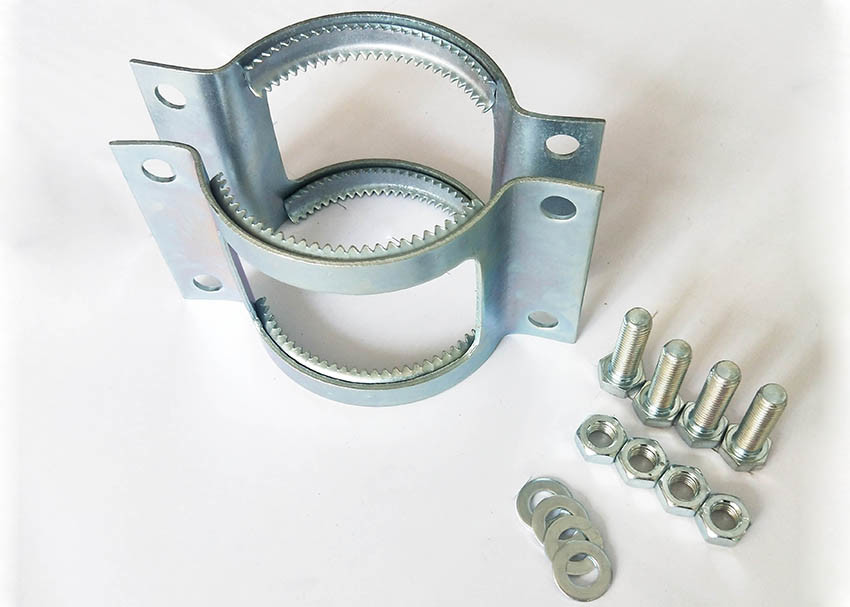 Custom Galvanized Pipe Coupling Grip Collars Pipe Strap Clamp 3 Inch-12 Inch Diameter