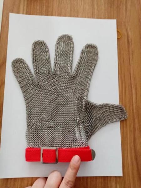 Buy cheap Stainless steel CUT RESISTANT GLOVES ring mesh chain mail mesh auti-cutting safety gloves S M L XL XXL from wholesalers