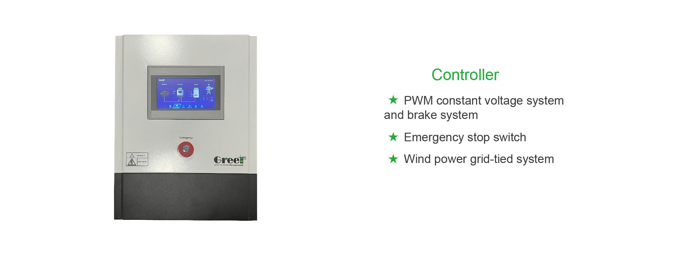 10kw 5kw Solar Wind Hybrid System Pitch Control Wind Turbine