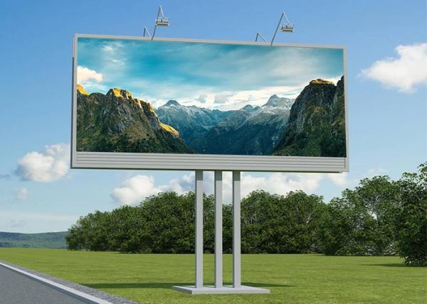 Buy cheap Single Column Outdoor LED Digital Billboard Magnesium Alloy Ultra High Heat Dissipation from wholesalers