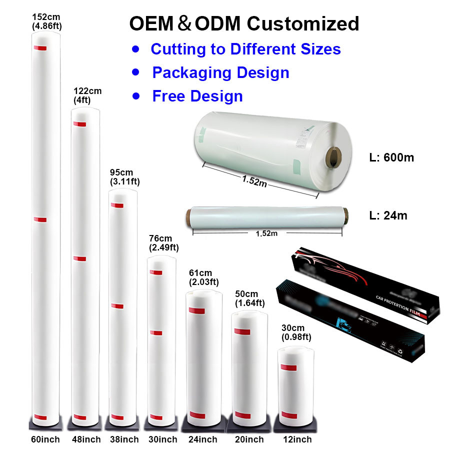 Towering Green Self-Healing Color Paint Protection Film Self Adhesive Car Protection