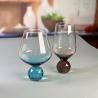 Buy cheap Hand-blow Wine Glass With Crystal Base Color Gradient Unique Wine Glass For Gift For Party from wholesalers