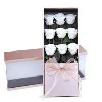 Buy cheap Luxury preserved rose 9pcs 5-6cm long stem long life rose guns flower box gift product