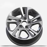 Silver Replica Car Rims 15x6.0 Inch Hyundai SANTA FE Alloy Wheels 67.1 5x114.3
