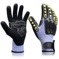 Buy cheap Luxcury Cut Proof Work Gloves TPR Mining Work Gloves Sandy Nitrile Coating product