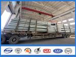 69KV Voltage Height 35FT 10670MM Octagonal Galvanized Distribution Steel Pole