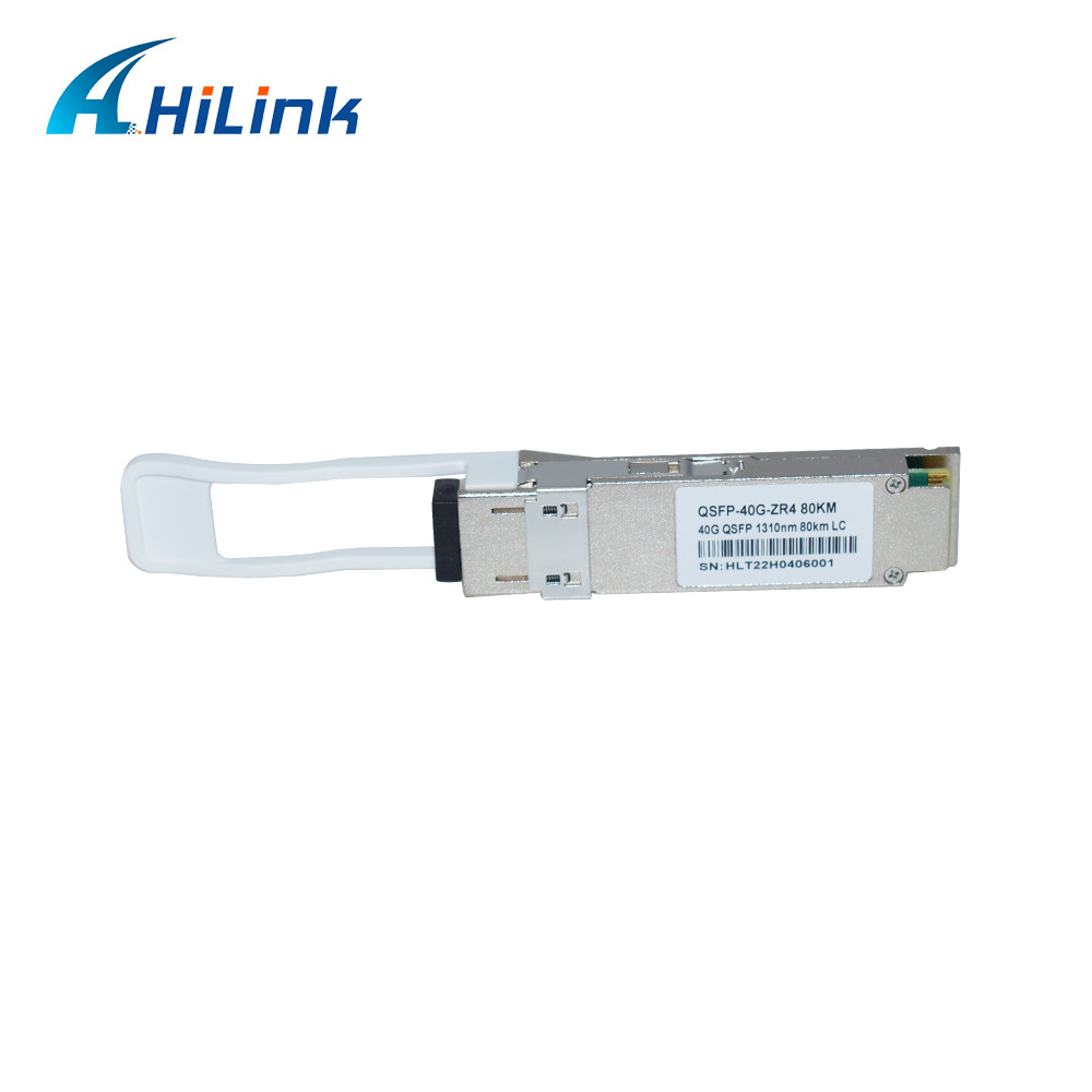 40G 80KM QSFP+ EML+APD LWDM 1295-1304NM LC Connector Commercial Temperature Transceiver Module