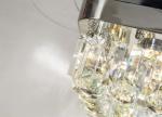 Contemporary 110v 110W Retractable Blade Ceiling Fan Chandelier Santi Nickle