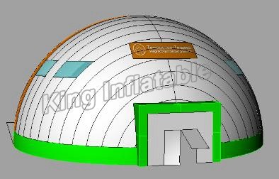 Double Layers Dome Shaped Inflatable Party Tent With 10mD Span For Rental Business